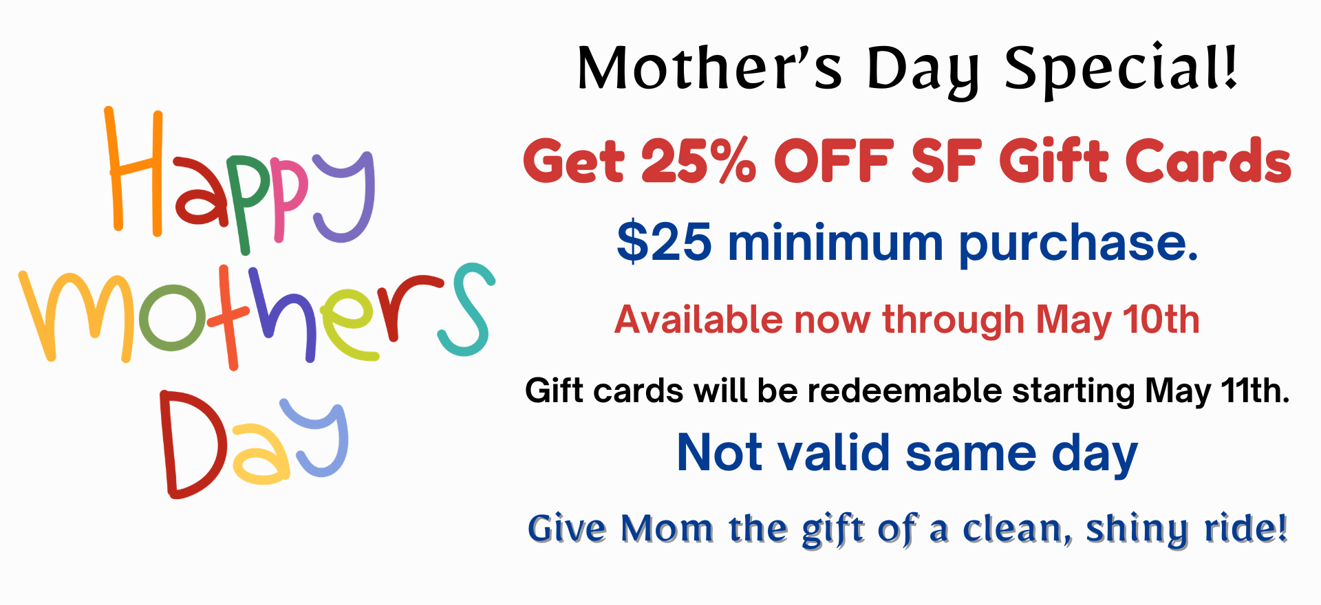 Mother’s Day Deal